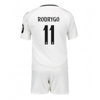 Dječji Nogometni Dres Real Madrid Rodrygo Goes #11 Domaci 2024-25 Kratak Rukav (+ Kratke hlače)